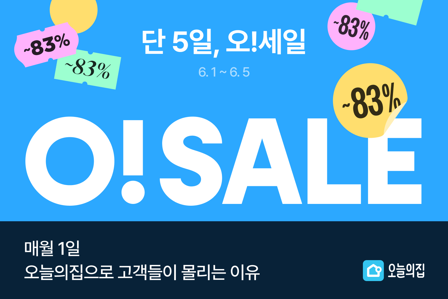 매월 1일 오늘의집으로 고객들이 몰리는 이유, 오늘의집 ‘오세일(O!SALE)’ 진행